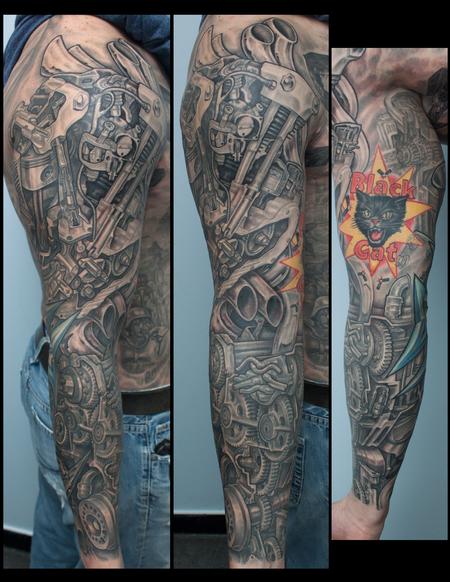 Tattoos - motor sleeve - 120604
